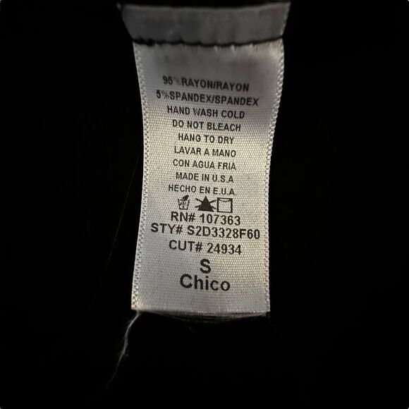 Solemio ~ Black Spaghetti Strap Maxi Dress ~ crochet knit overlay bodice ~size S - Picture 5 of 8